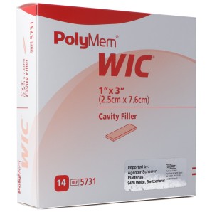 PolyMem WIC Wundfüller 2.5x7.6cm steril (14 Stk)