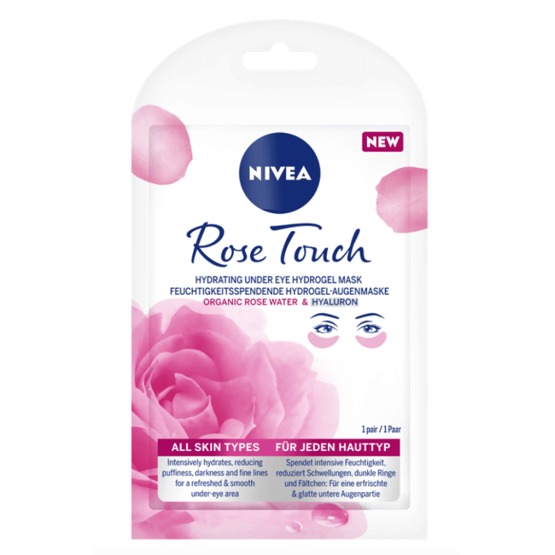 NIVEA Feuchtigkeit Hydro-Augenmaske Rose Touch (1 Stk)