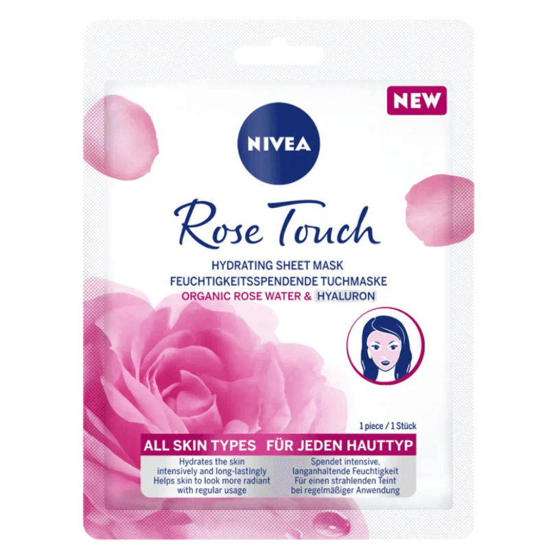 NIVEA Feuchtigkeitspendende Tuchmaske Rose Touch (1 Stk)