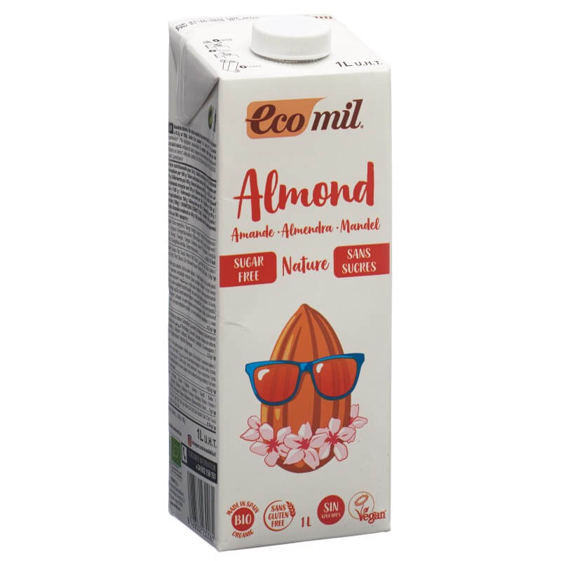 ECOMIL Mandelmilch Drink ohne Zucker Bio (1lt)