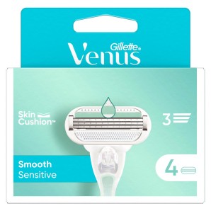 Gillette Venus Smooth Sensitive Ersatzklingen (4 Stk)