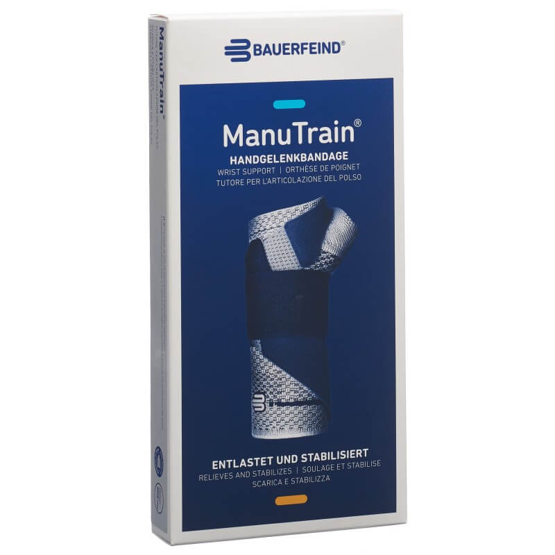 ManuTrain Aktivbandage Grösse 4 links titan (1 Stk)