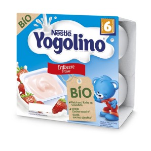 NESTLE Yogolino Bio Erdbeer (4x90g)