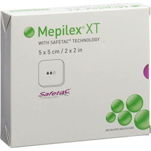 Mepilex XT Safetac steril 5x5cm (5 Stk)