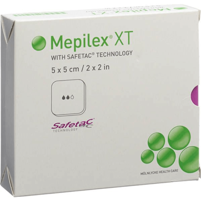 Mepilex XT Safetac steril 5x5cm (5 Stk)
