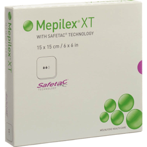 Mepilex XT Safetac steril 15x15cm (5 Stk)