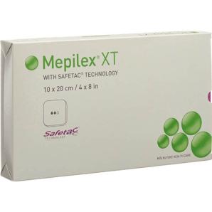 Mepilex XT Safetac steril 10x20cm (5 Stk)