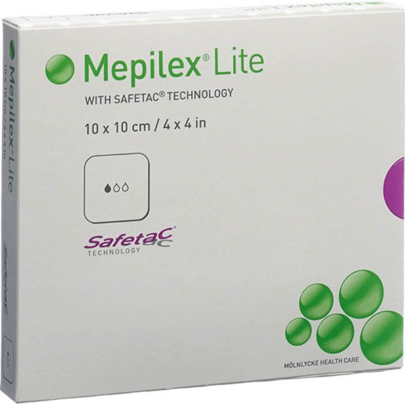 Mepilex Lite Safetac 10x10cm (5 Stk)
