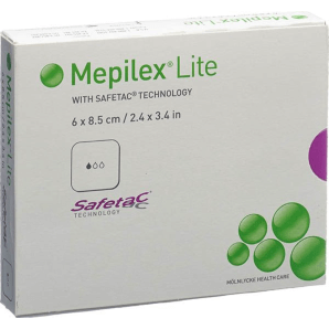 Mepilex Lite Safetac 6x8.5cm (5 Stk)