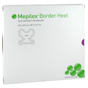 Mepilex Border Heel Schaumverband 22x23cm (6 Stk)