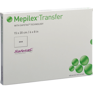 Mepilex Transfer Safetac Schaumverband 15x20cm (5 Stk)