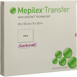 Mepilex Transfer Safetac Schaumverband 20x50cm (4 Stk)