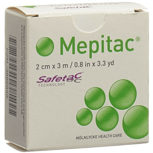 Mepitac Safetac Fixierverband 2cmx3m (1 Stk)