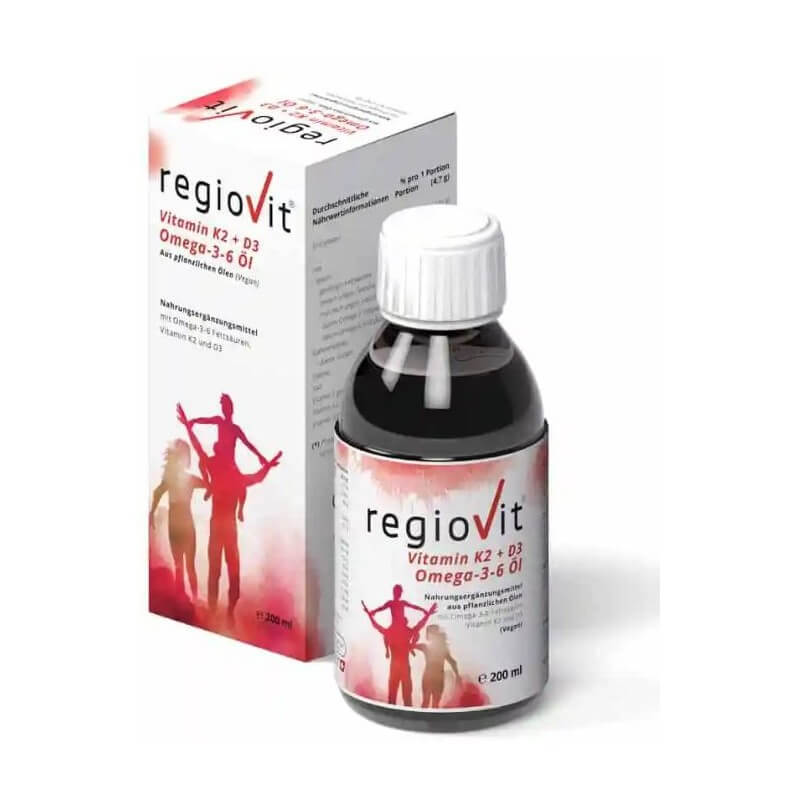 regiovit Vitamin K2 & D3 mit Omega-3-6 Öl (200ml)