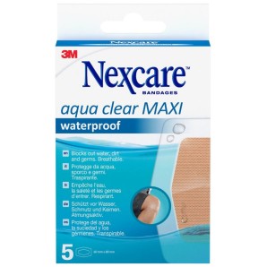 3M Nexcare Aqua Clear Maxi waterproof 59x88mm (5 Stk)