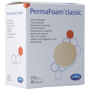 PermaFoam Classic 6cm rund steril (10 Stk)