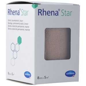 Rhena Star Elastische Binden 8cmx5m hautfarben (1 Stk)