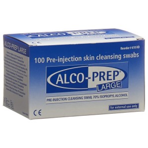 ALCO-PREP Pre-injektions Tupfer Large (100Stk)