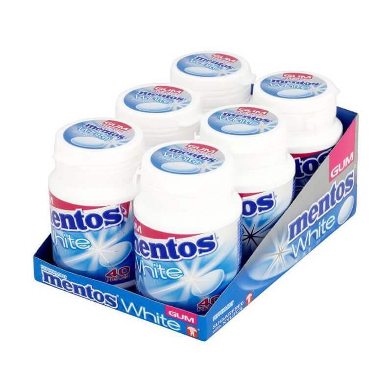 Mentos White - Sweet Mint Gum (6x75g)