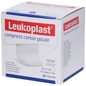 Leukoplast compress non-woven, 5x5cm steril (2x50 Stk)