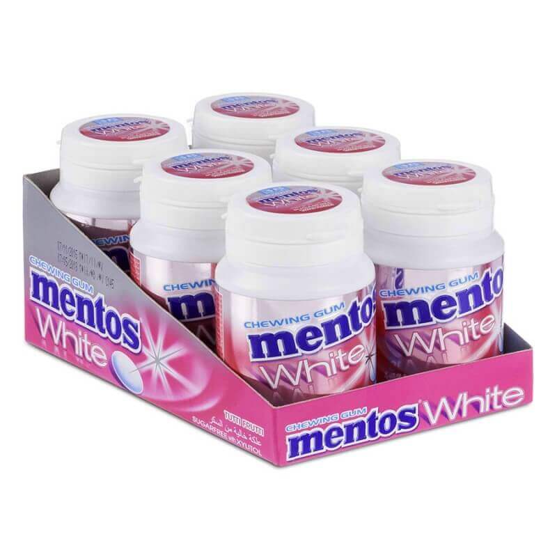 Mentos White - Tutti Frutti Gum (6x75g)