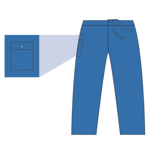 BARRIER Scrub Suit Hose L blau (48 Stk)