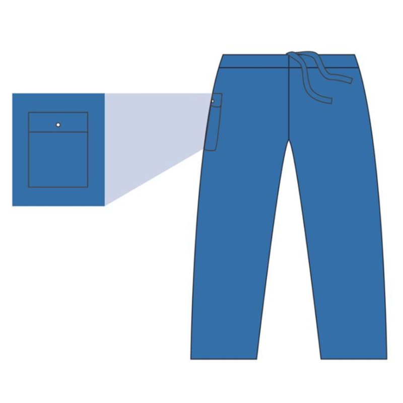 BARRIER Scrub Suit Hose L blau (48 Stk)