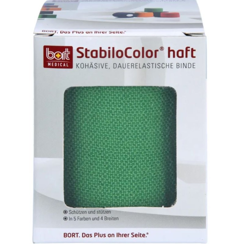 Bort Stabilo Color Binde 6cmx5m kohesiv grün (1 Stk)