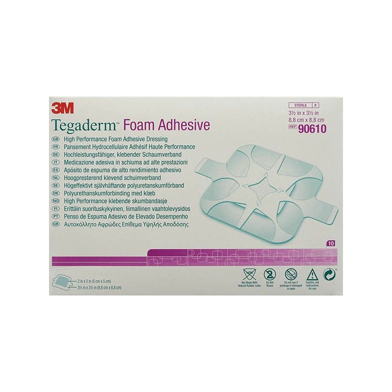 3M Tegaderm Foam HP Schaumkompresse 5x5cm adhesive (10 Stk)