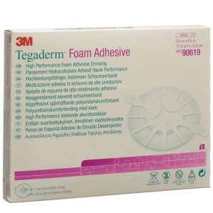 3M Tegaderm Foam HP Schaumkompresse 7.6x7.6cm adhesive (5 Stk)