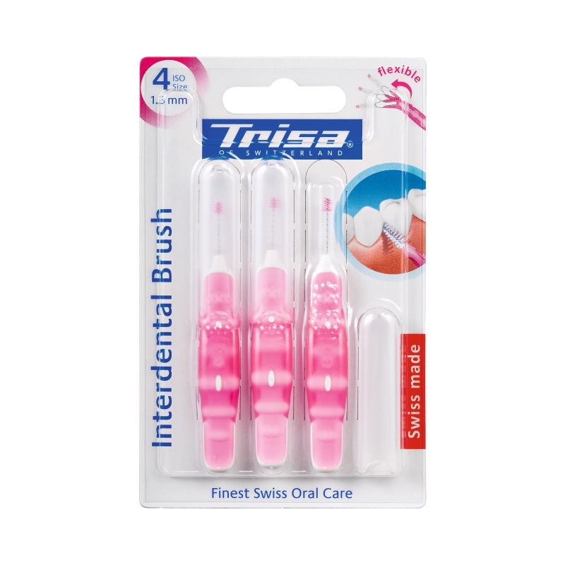 Trisa Interdental Brush ISO 4 1.3mm (3 Stk)