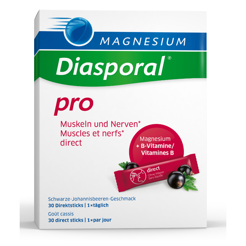 Diasporal Magnesium pro Muskeln + Nerven direct (30 Stk)