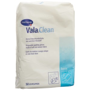 Vala Clean Basic Einmal Waschhandschuh 15.5x22.5cm (50 Stk)