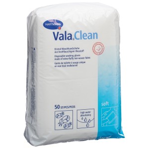 Vala Clean Soft Einmal Waschhandschuh 15.5x22.5cm (50 Stk)