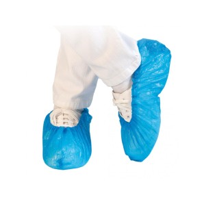Care & Serve Schuhüberzüge XL 15x41cm blau Polyethylen PVC (100 Stk)