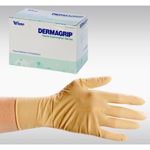 DERMAGRIP Untersuchungs-Handschuhe Latex L steril (50 Paar)