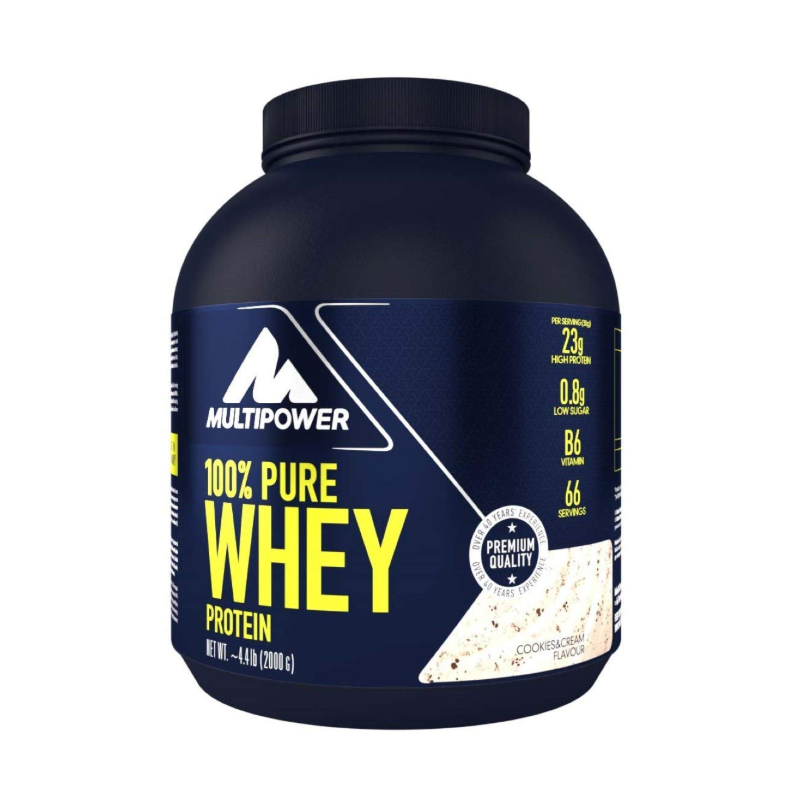 Multipower 100% Pure Whey Protein Cookies & Cream Pouvez (2000g)
