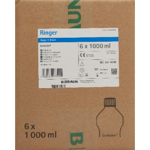 B. BRAUN Ringer Spüllösung 1000ml Ecotainer (6 Stk)
