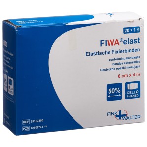 FIWA elastisch Fixierbinden 6cmx4m (20 Stk)