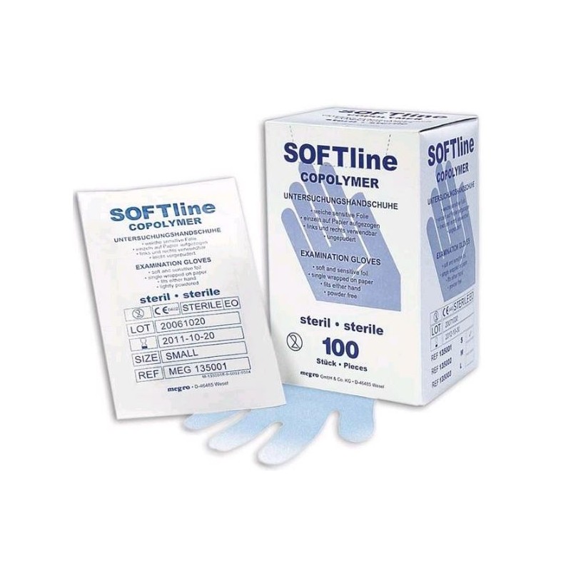 SOFTline Copolymer Untersuchungshandschuhe M steril (100 Stk)