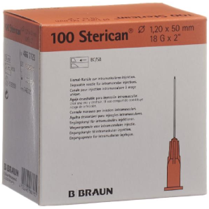 B. BRAUN Sterican Nadel 18G 1.20x50mm rosa Luer (100 Stk)