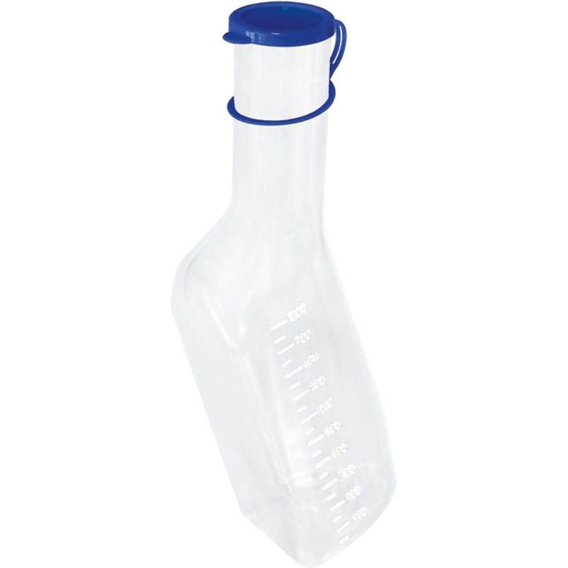 GRIBI Urinflasche 1 Liter Männer, Polypropylen mit Deckel graduiert (1 Stk)