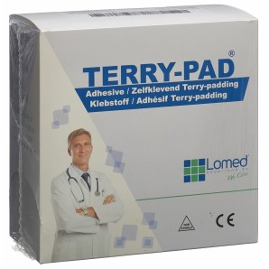 Lomed Terry Pad 8cmx4mx2mm weiss selbstklebend Rolle (1 Stk)