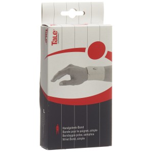 TaLe Handgelenk Bandage Velcro 7.5cm weiss (1 Stk)