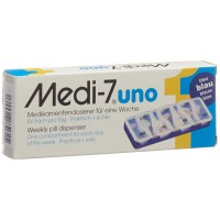 Sahag Medi-7 Medikamentendosierer uno 7 Tage blau (1 Stk)