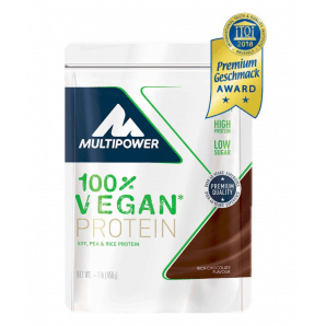 Multipower Sacchetto di cioccolato ricco di proteine vegane (450g)