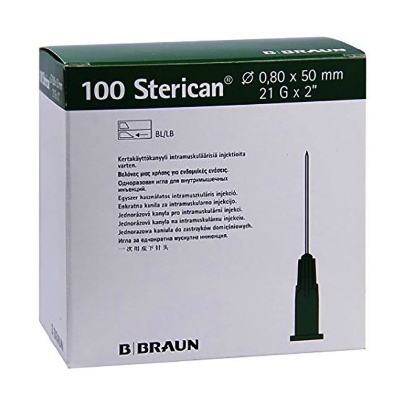 Sterican Nadel 21G 0.80x50mm grün Luer (100 Stk)