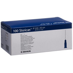 Sterican Nadel 23G 0.60x80mm blau Neu Luer (100 Stk)