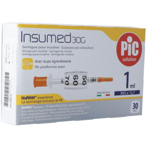 Jeringa de insulina - 0.3 - 1 ml - Pic Solution
