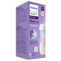 Philips Avent Natural Response Babyflasche mit Airfree Ventil 1M+ Bär (260ml)